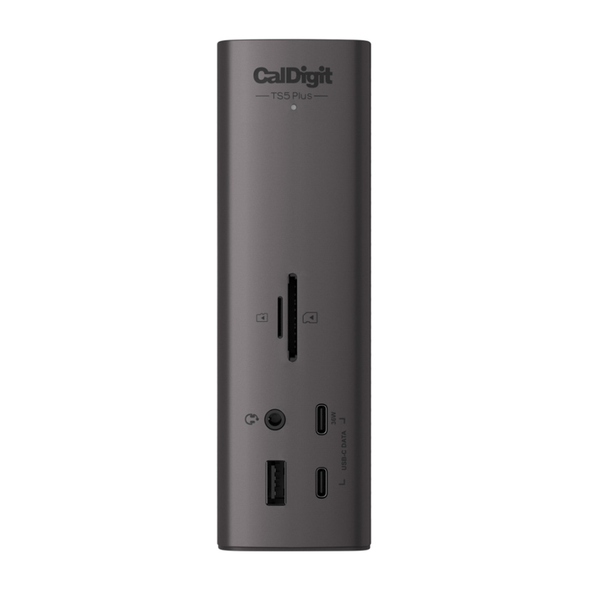 CalDigit TS5 Plus 20-port Thunderbolt 5 dock with SD/CF readers and USB-C - Thunderbolt dock hire Dublin, equipment hire Dublin