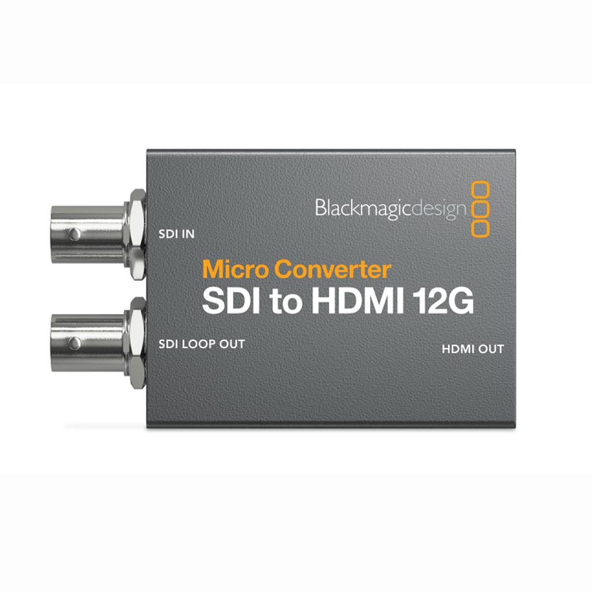 Blackmagic Design Micro Converter SDI to HDMI 12G with loop output - Blackmagic SDI converter hire Dublin Ireland